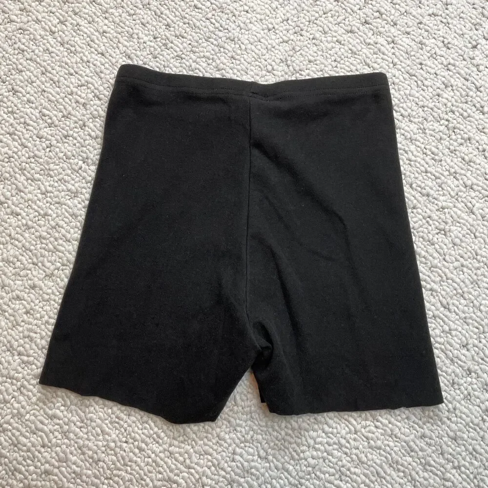 Shein Sweatshorts XX Black Casual Lounge Cut Off Soft Solid Ladies 3.5